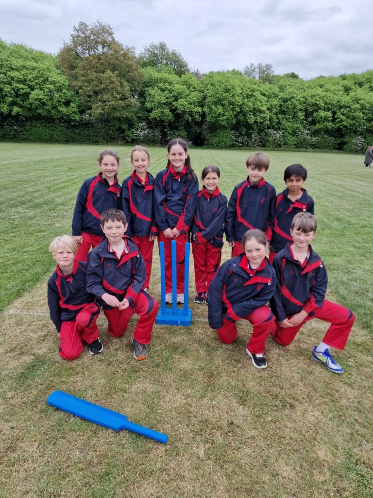 U9 pairs cricket vs Witham, Copthill School