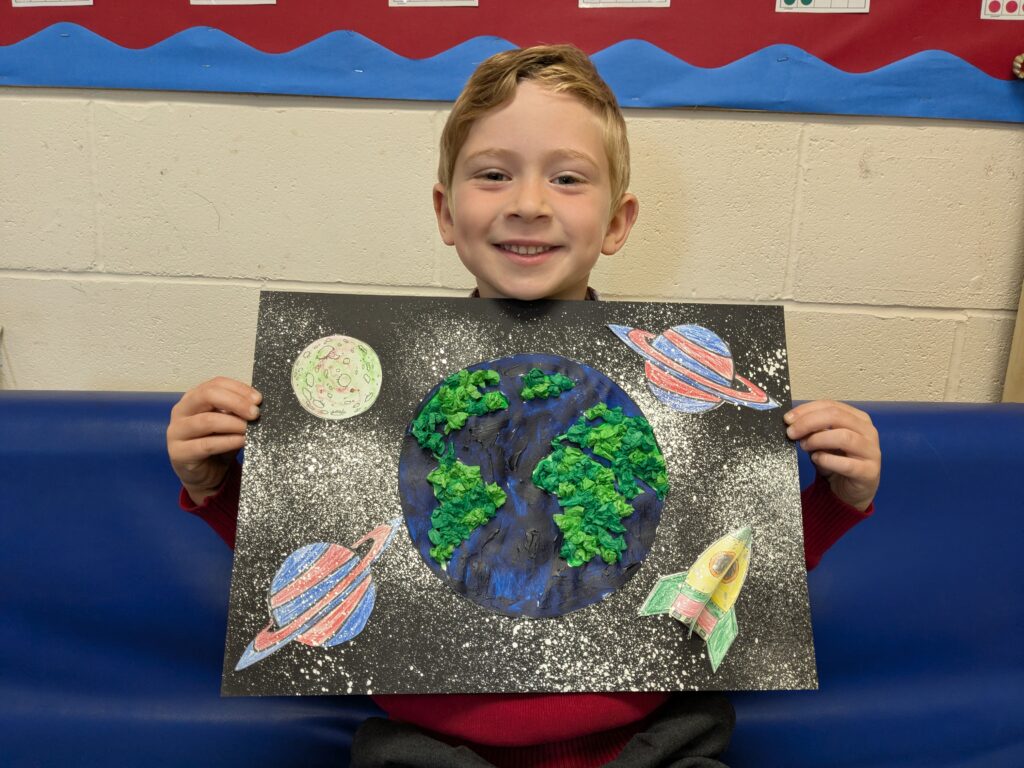 Earth in outer space…, Copthill School