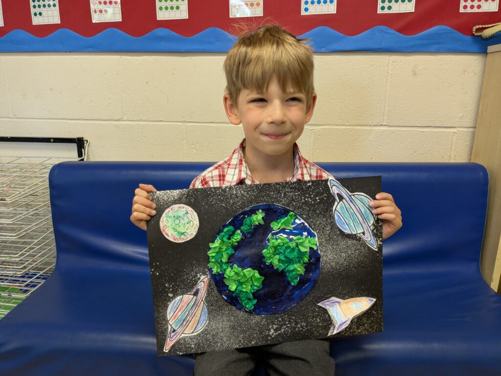 Earth in outer space…, Copthill School