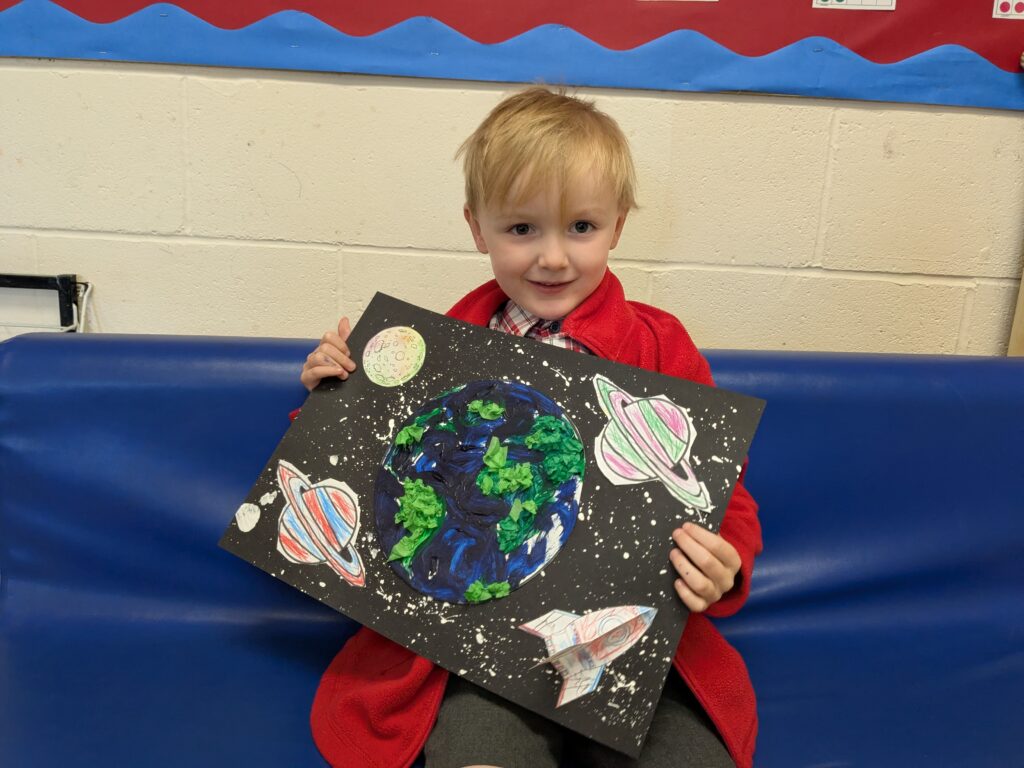 Earth in outer space…, Copthill School