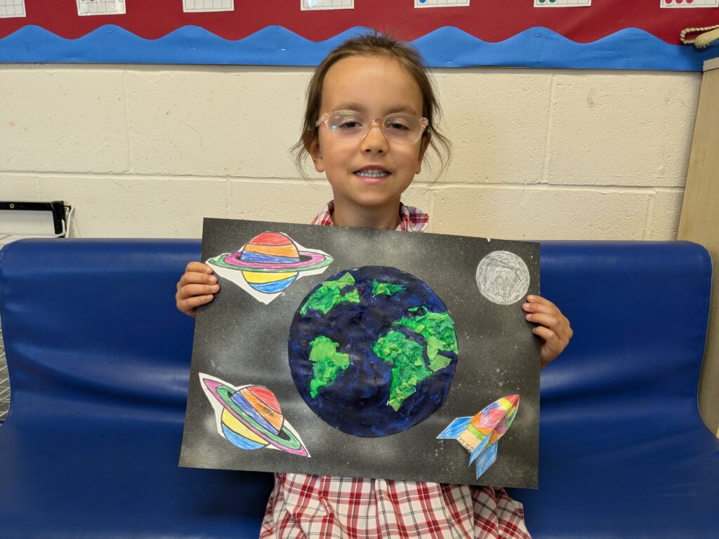 Earth in outer space…, Copthill School
