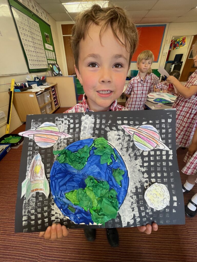 Earth in outer space…, Copthill School