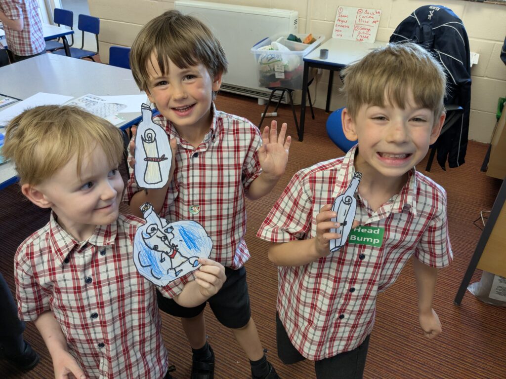 A message in a bottle&#8230;, Copthill School