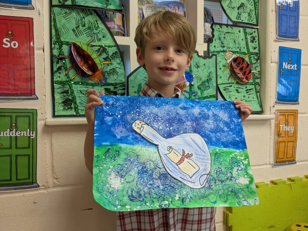 A message in a bottle&#8230;, Copthill School