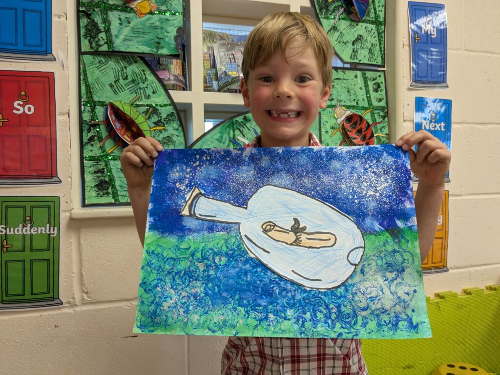 A message in a bottle&#8230;, Copthill School