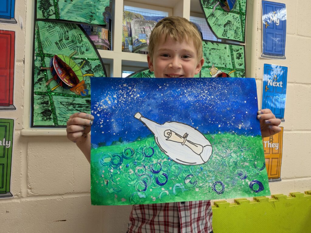 A message in a bottle&#8230;, Copthill School