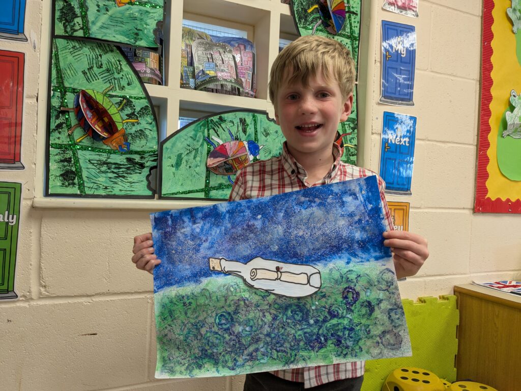 A message in a bottle&#8230;, Copthill School