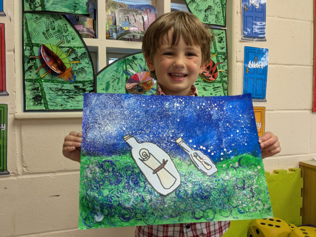 A message in a bottle&#8230;, Copthill School