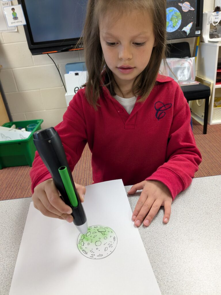 Earth in outer space…, Copthill School