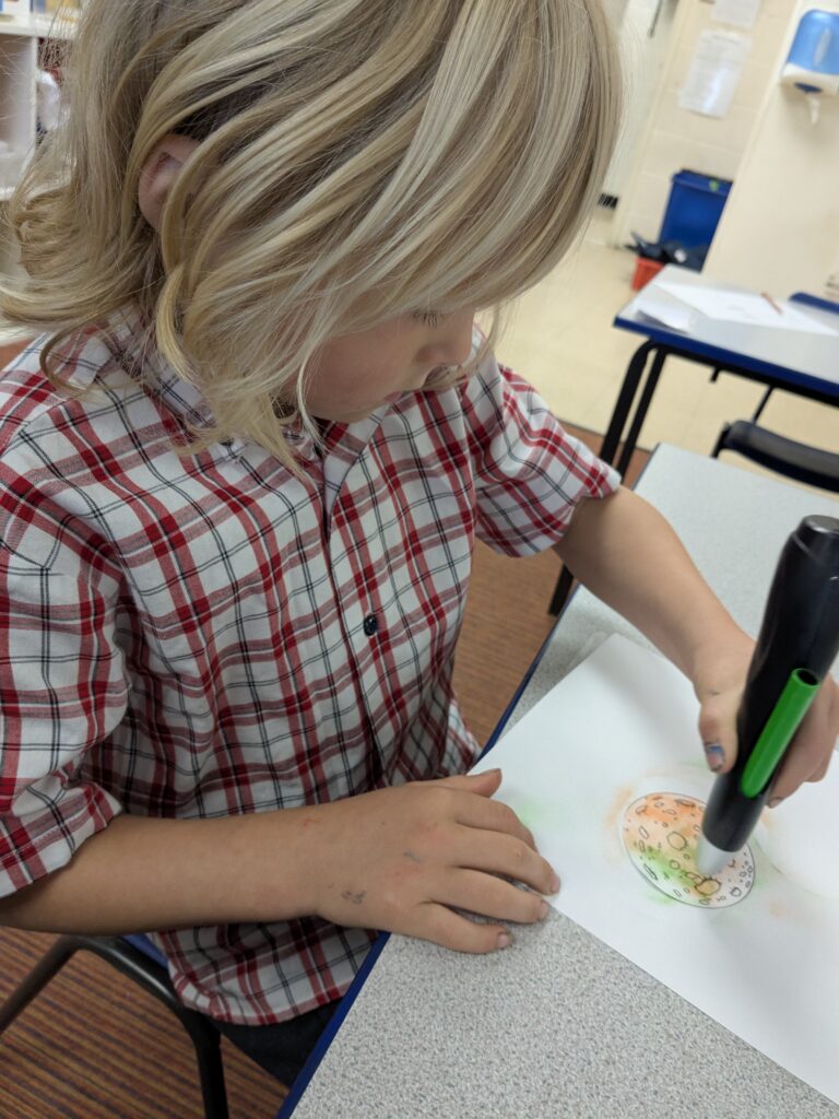Earth in outer space…, Copthill School
