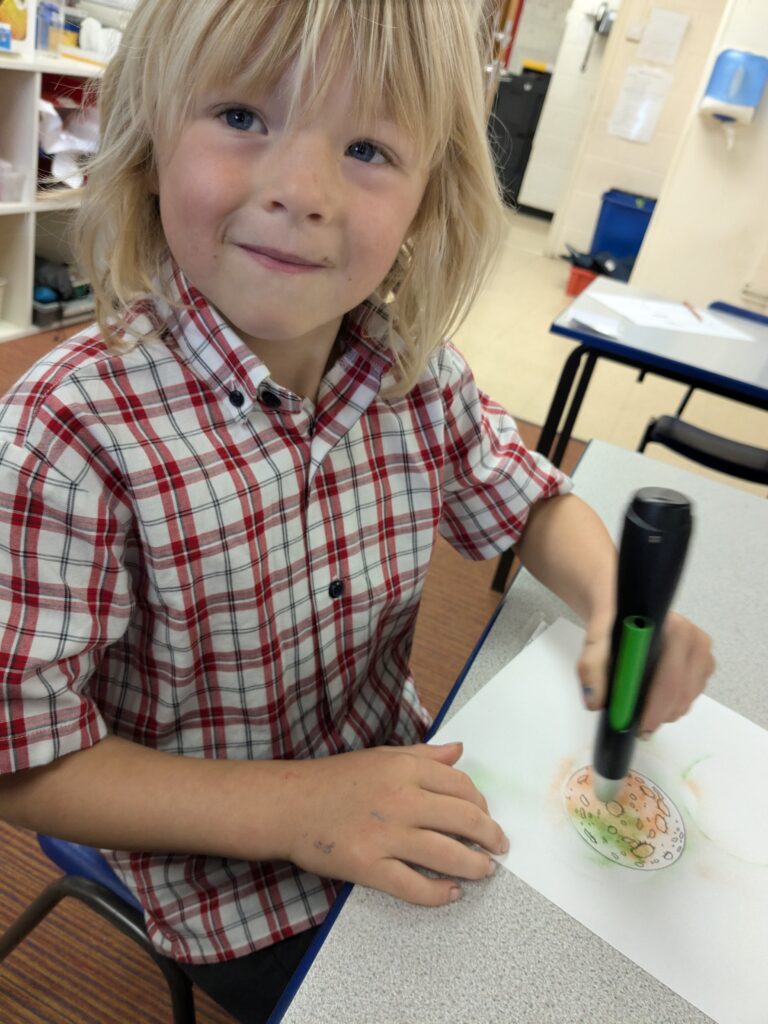 Earth in outer space…, Copthill School