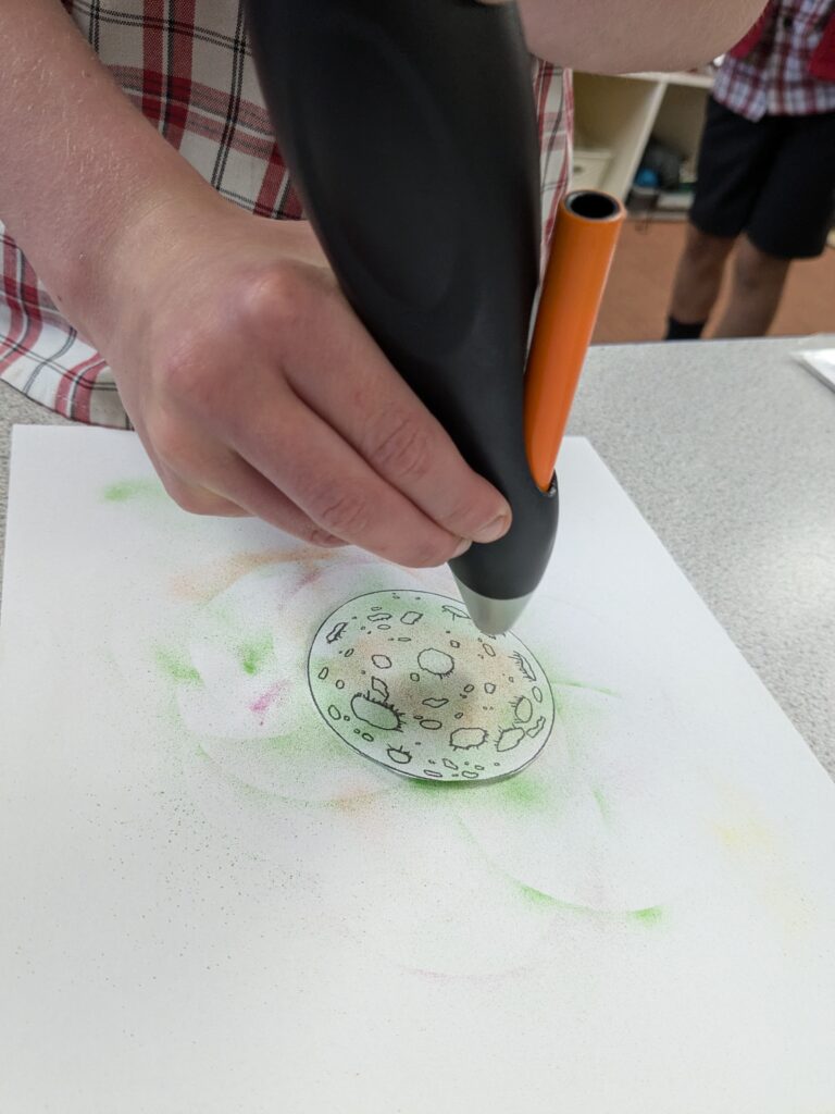 Earth in outer space…, Copthill School