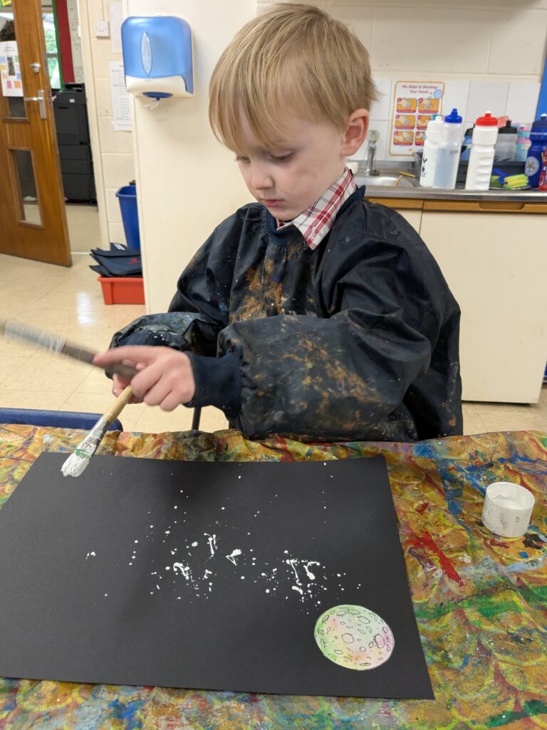 Earth in outer space…, Copthill School