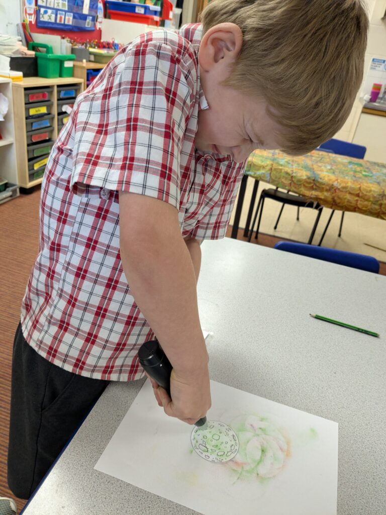 Earth in outer space…, Copthill School