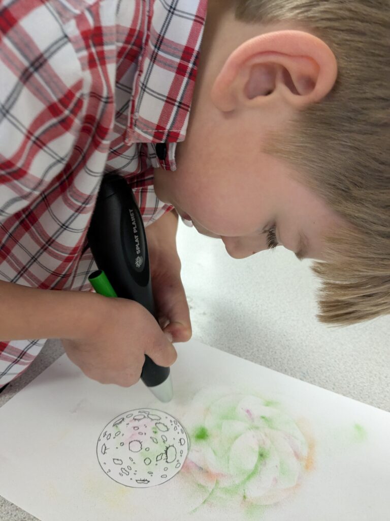 Earth in outer space…, Copthill School
