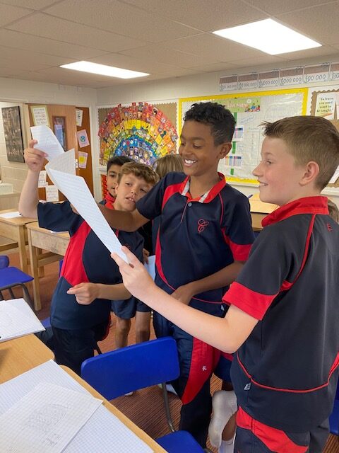 Fun in Y5 maths, Copthill School