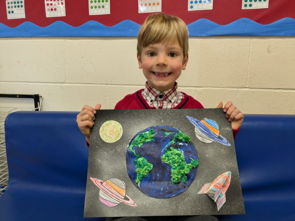 Earth in outer space…, Copthill School