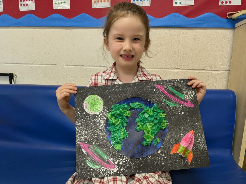 Earth in outer space…, Copthill School