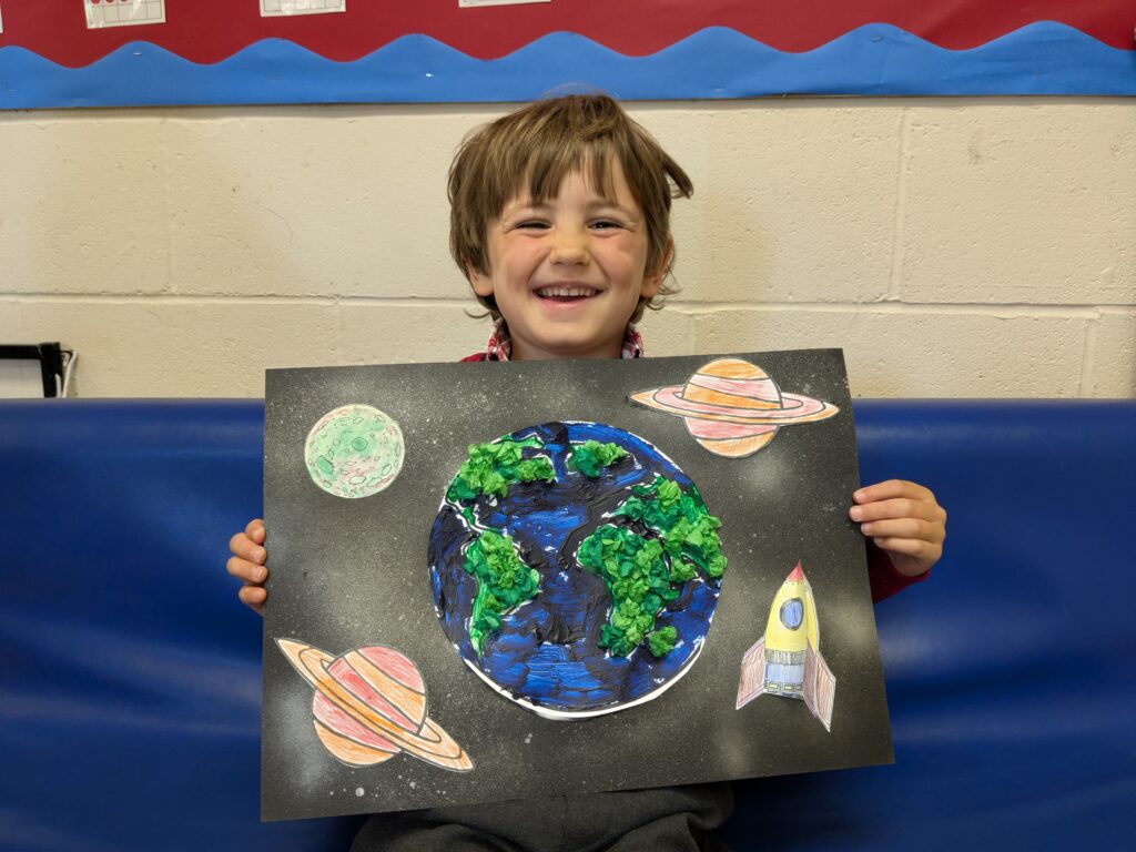 Earth in outer space…, Copthill School