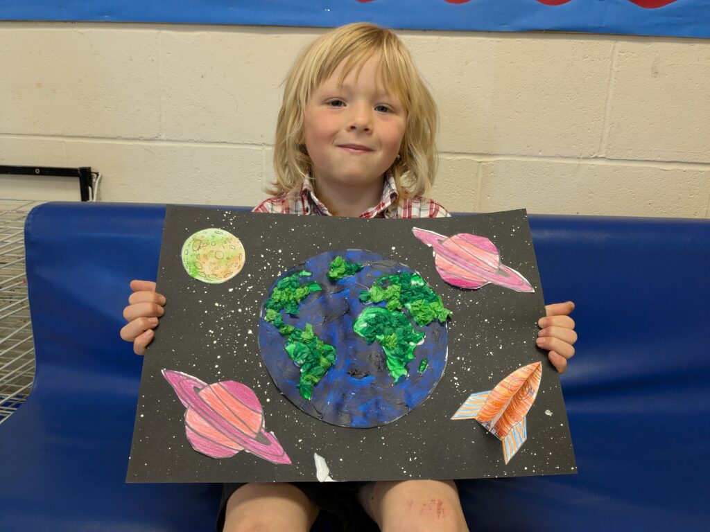 Earth in outer space…, Copthill School
