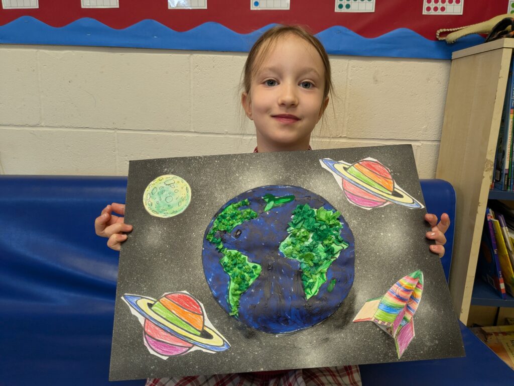Earth in outer space…, Copthill School