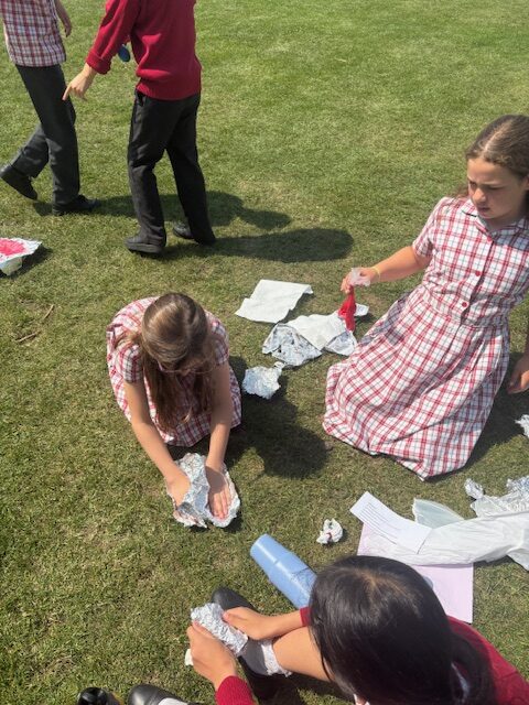 Investigating mountain formation Y6, Copthill School