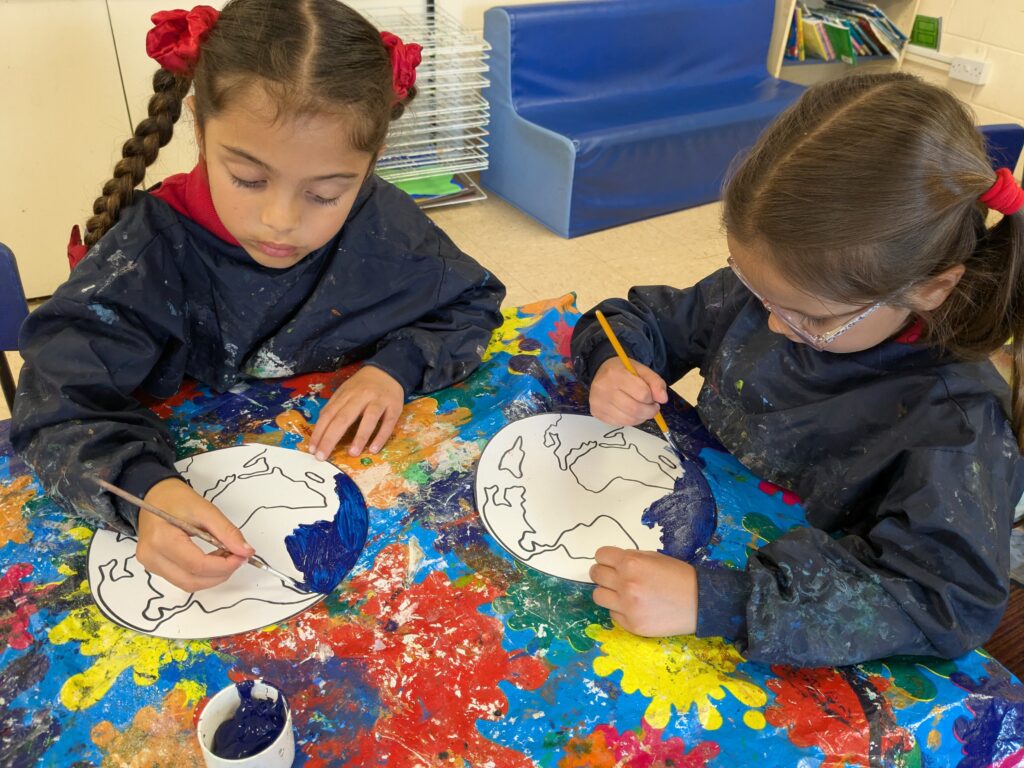 Earth in outer space…, Copthill School