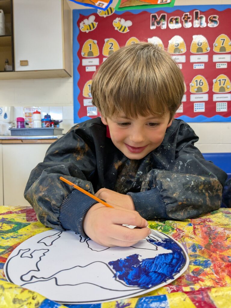 Earth in outer space…, Copthill School