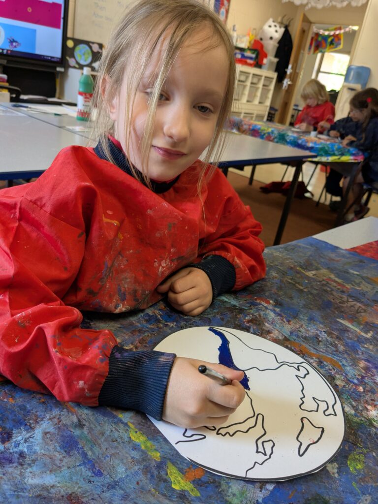 Earth in outer space…, Copthill School