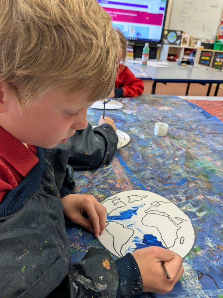 Earth in outer space…, Copthill School