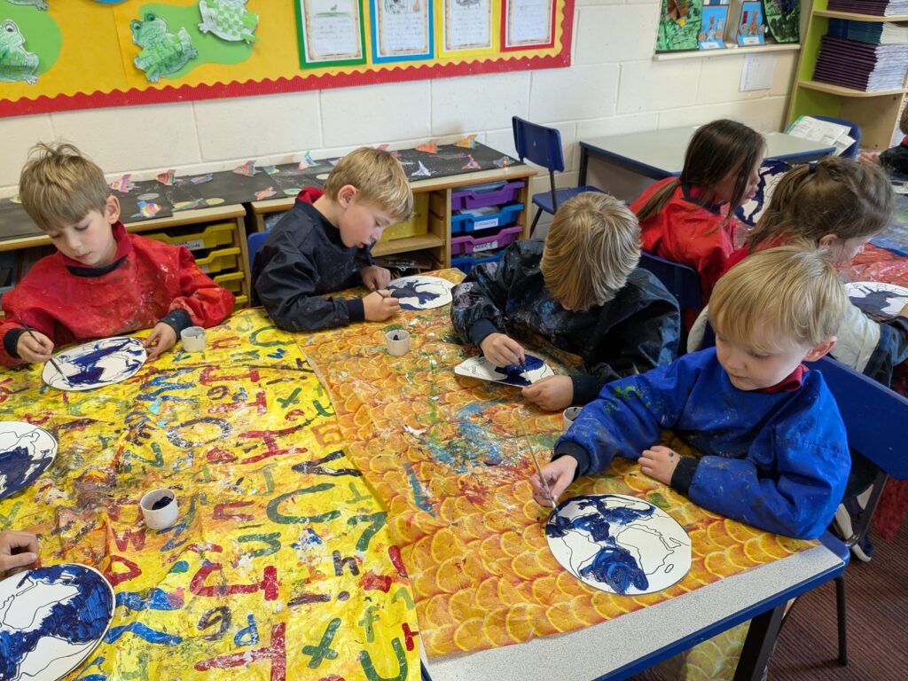 Earth in outer space…, Copthill School