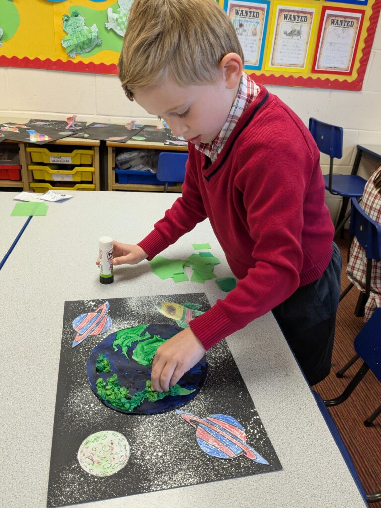 Earth in outer space…, Copthill School