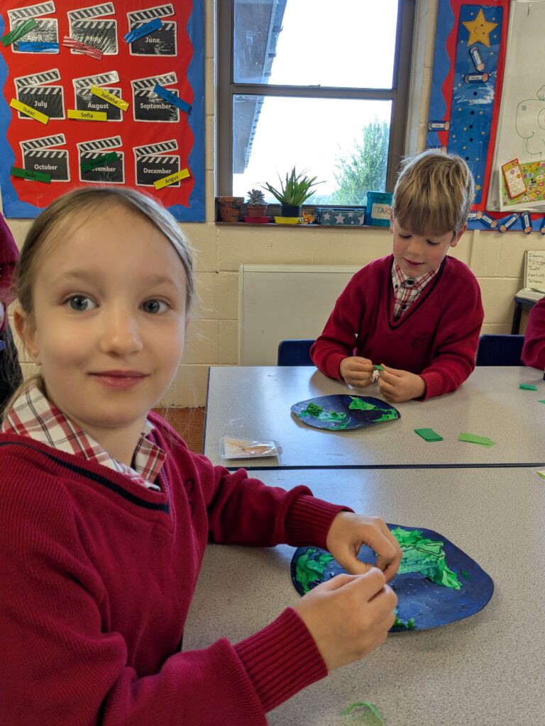 Earth in outer space…, Copthill School