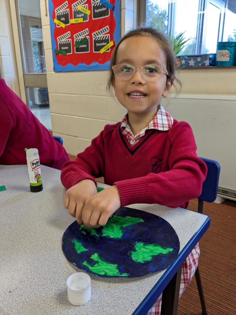 Earth in outer space…, Copthill School