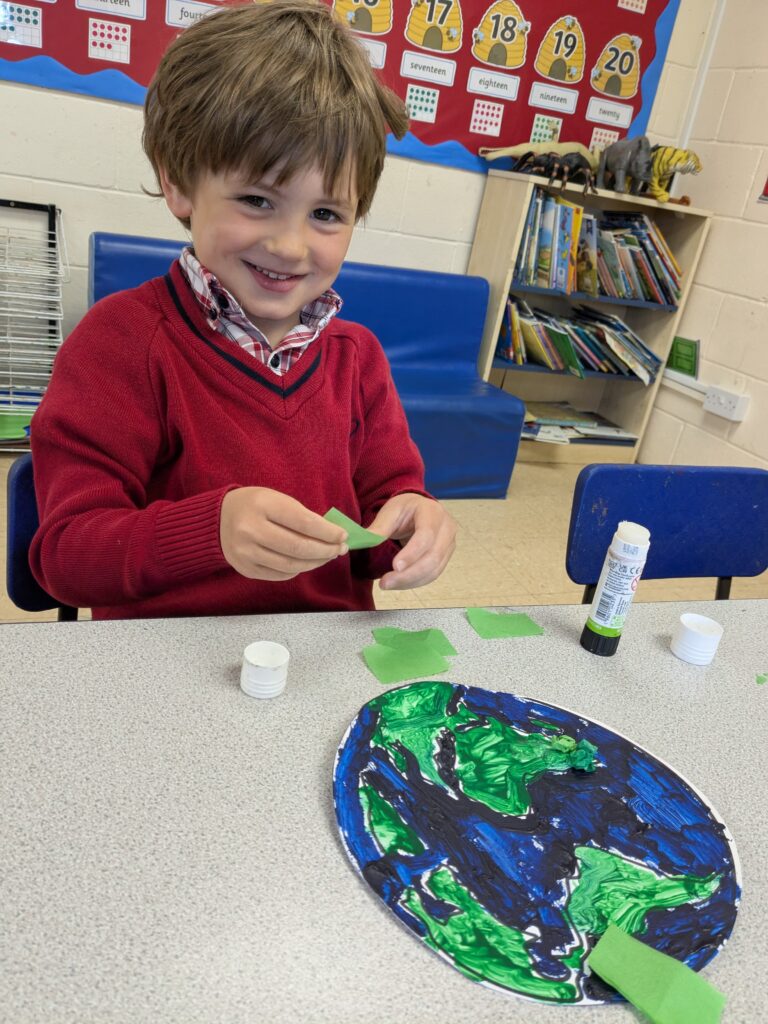 Earth in outer space…, Copthill School