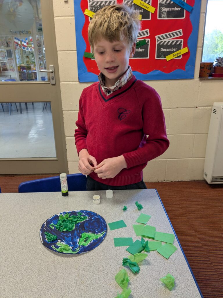 Earth in outer space…, Copthill School