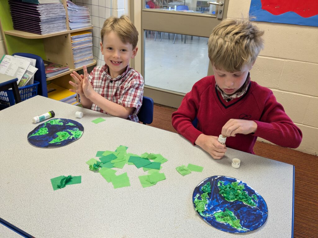 Earth in outer space…, Copthill School