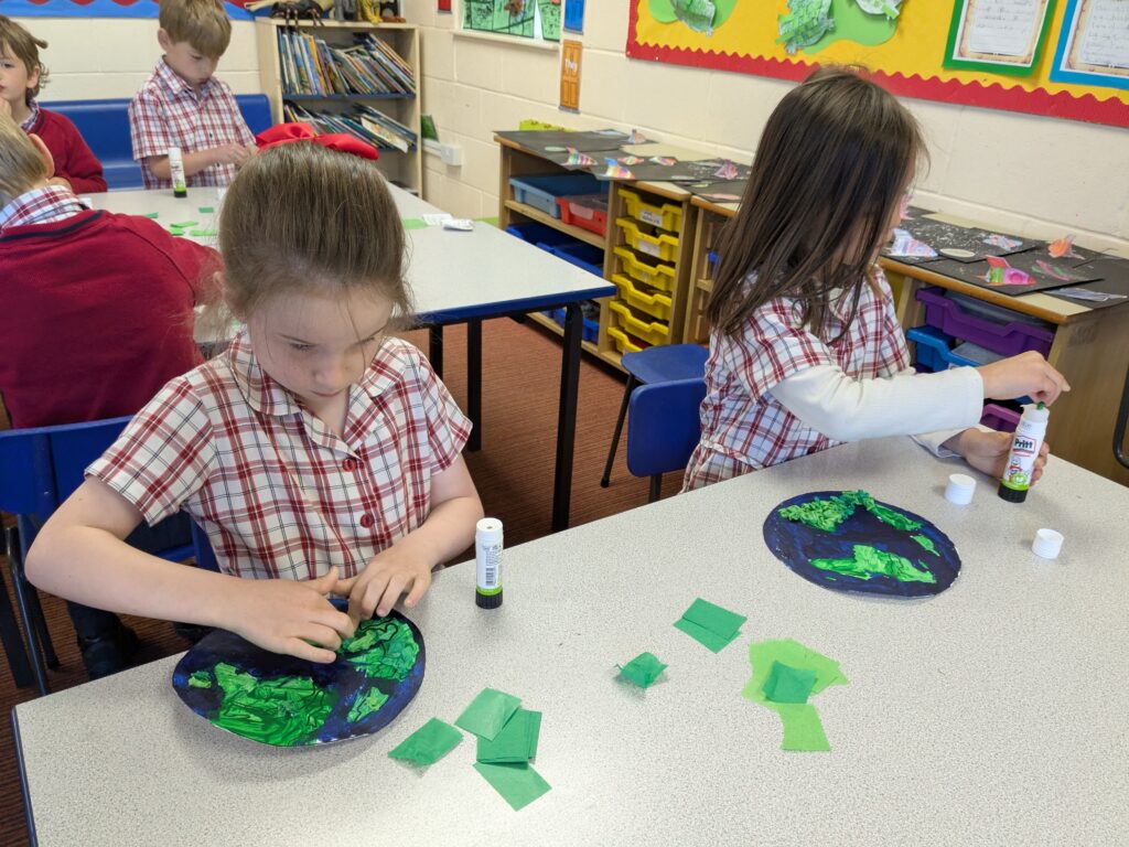 Earth in outer space…, Copthill School