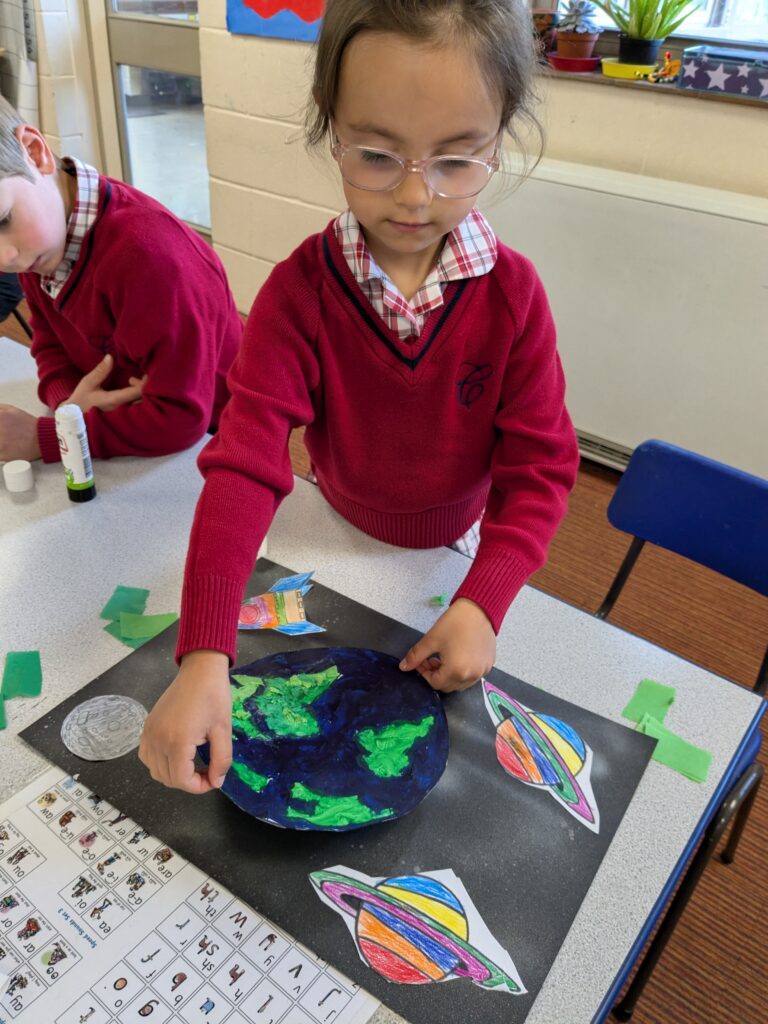 Earth in outer space…, Copthill School