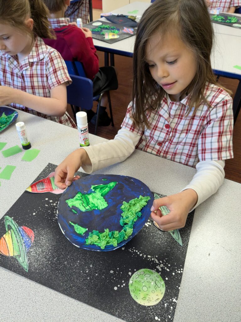 Earth in outer space…, Copthill School