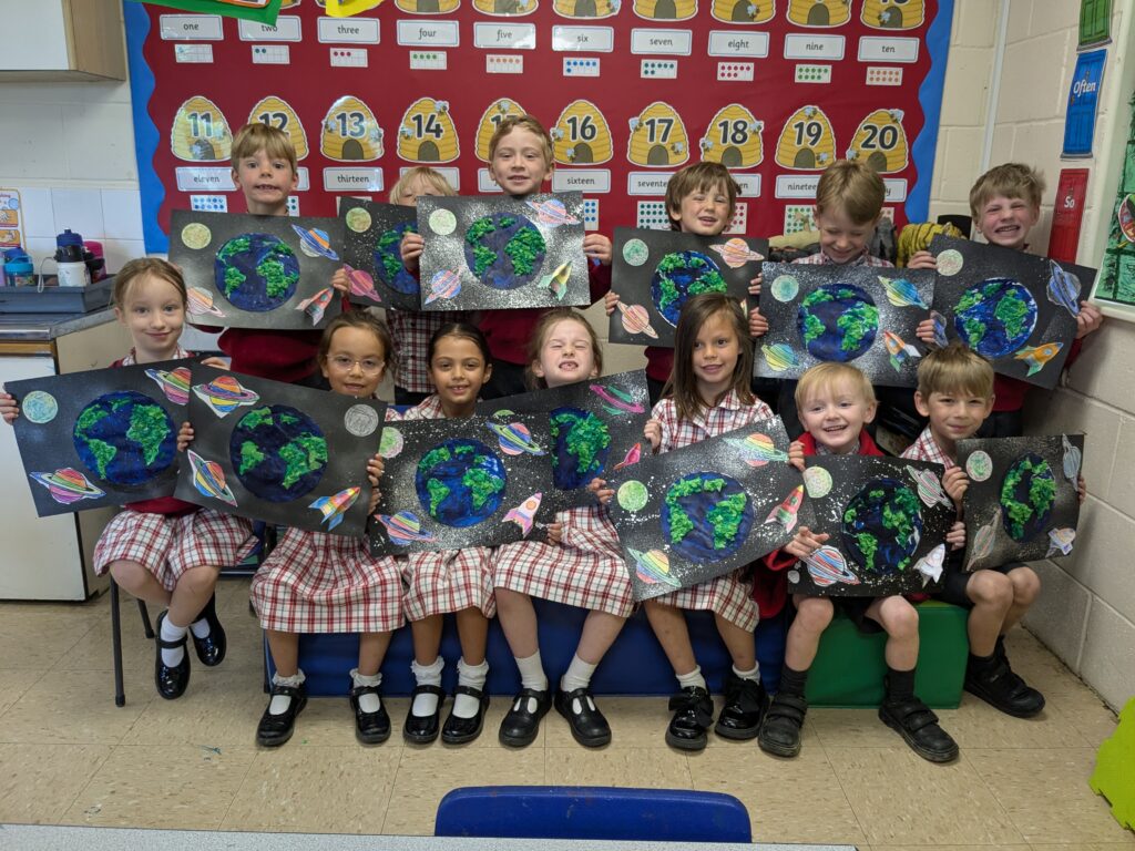 Earth in outer space…, Copthill School