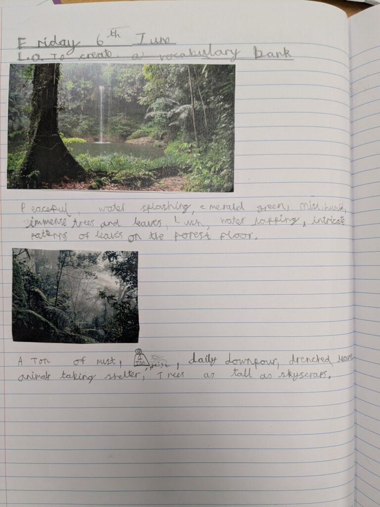 Flashback Writing, Copthill School