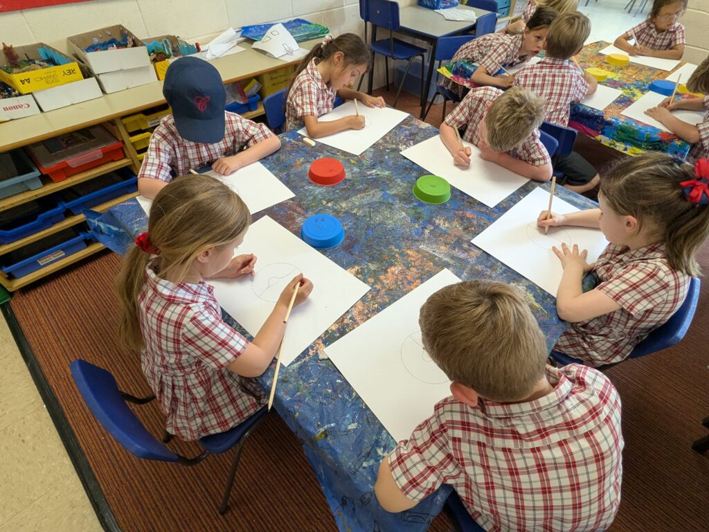 A burst of colour in sun inspired art!, Copthill School