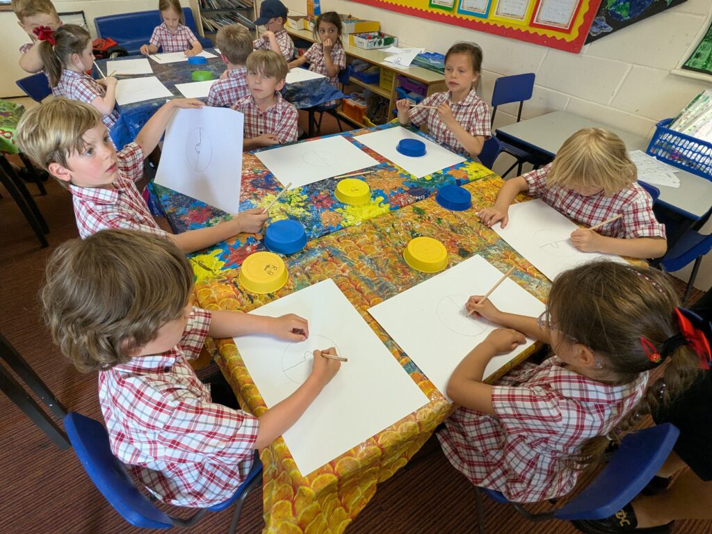 A burst of colour in sun inspired art!, Copthill School