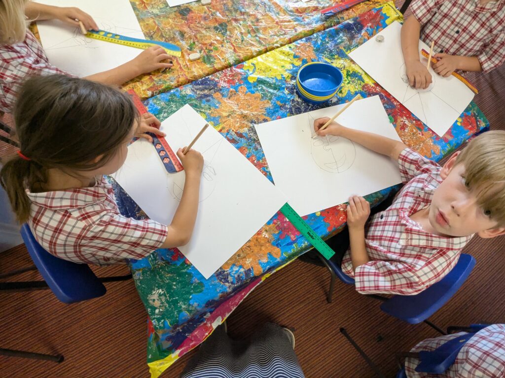 A burst of colour in sun inspired art!, Copthill School