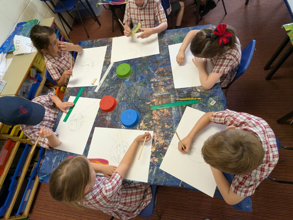 A burst of colour in sun inspired art!, Copthill School