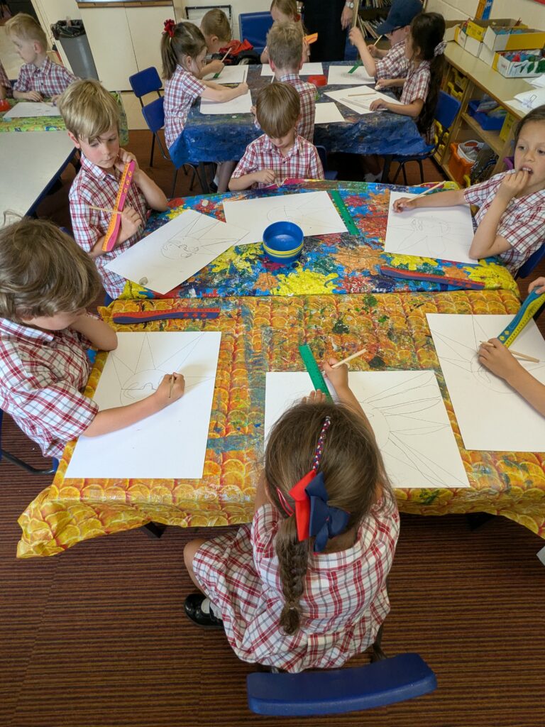 A burst of colour in sun inspired art!, Copthill School