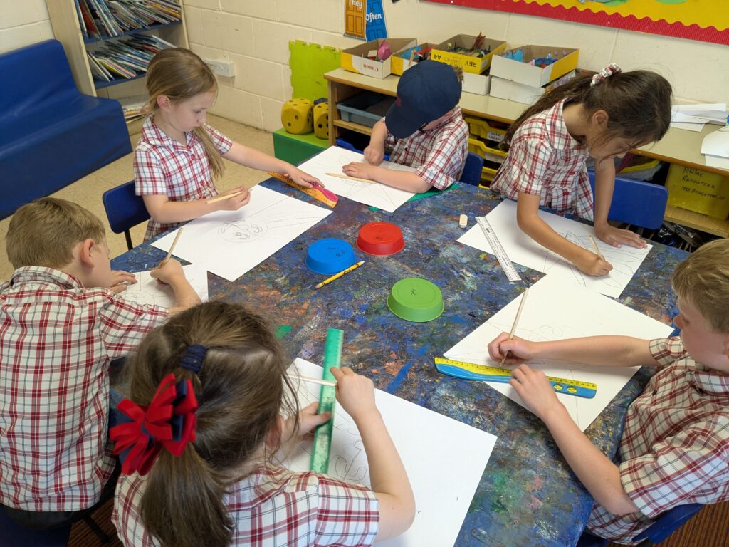 A burst of colour in sun inspired art!, Copthill School