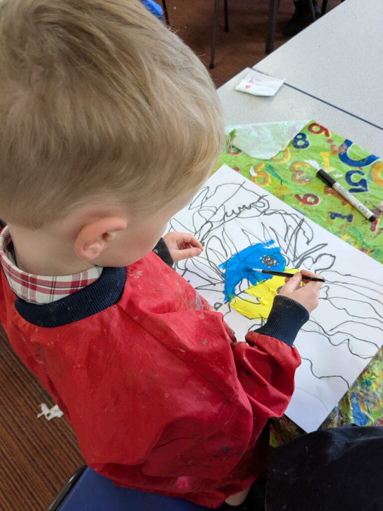 A burst of colour in sun inspired art!, Copthill School