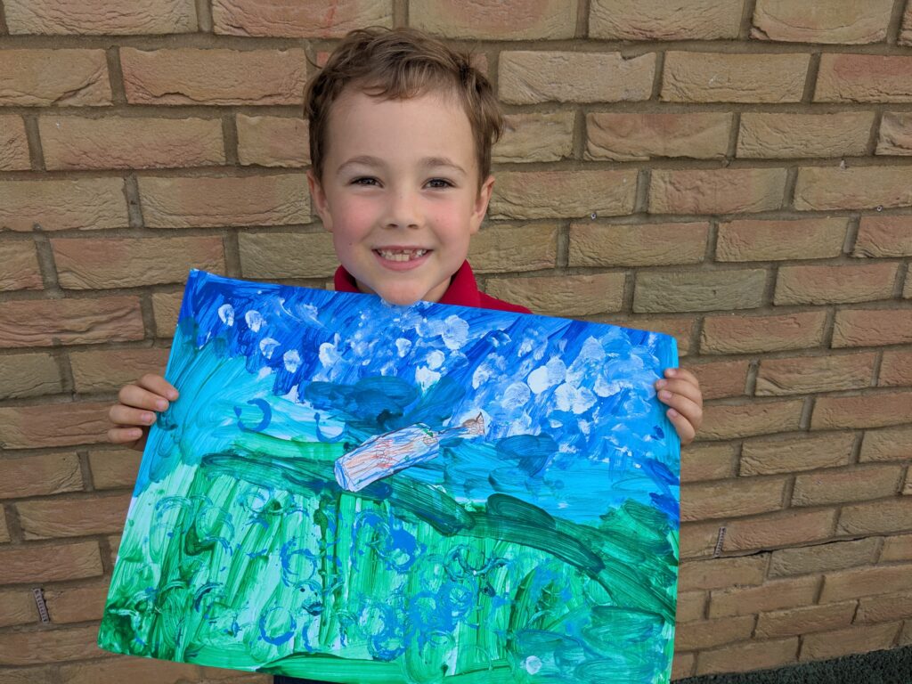 &#8216;Letter in a bottle&#8217; art work&#8230;, Copthill School